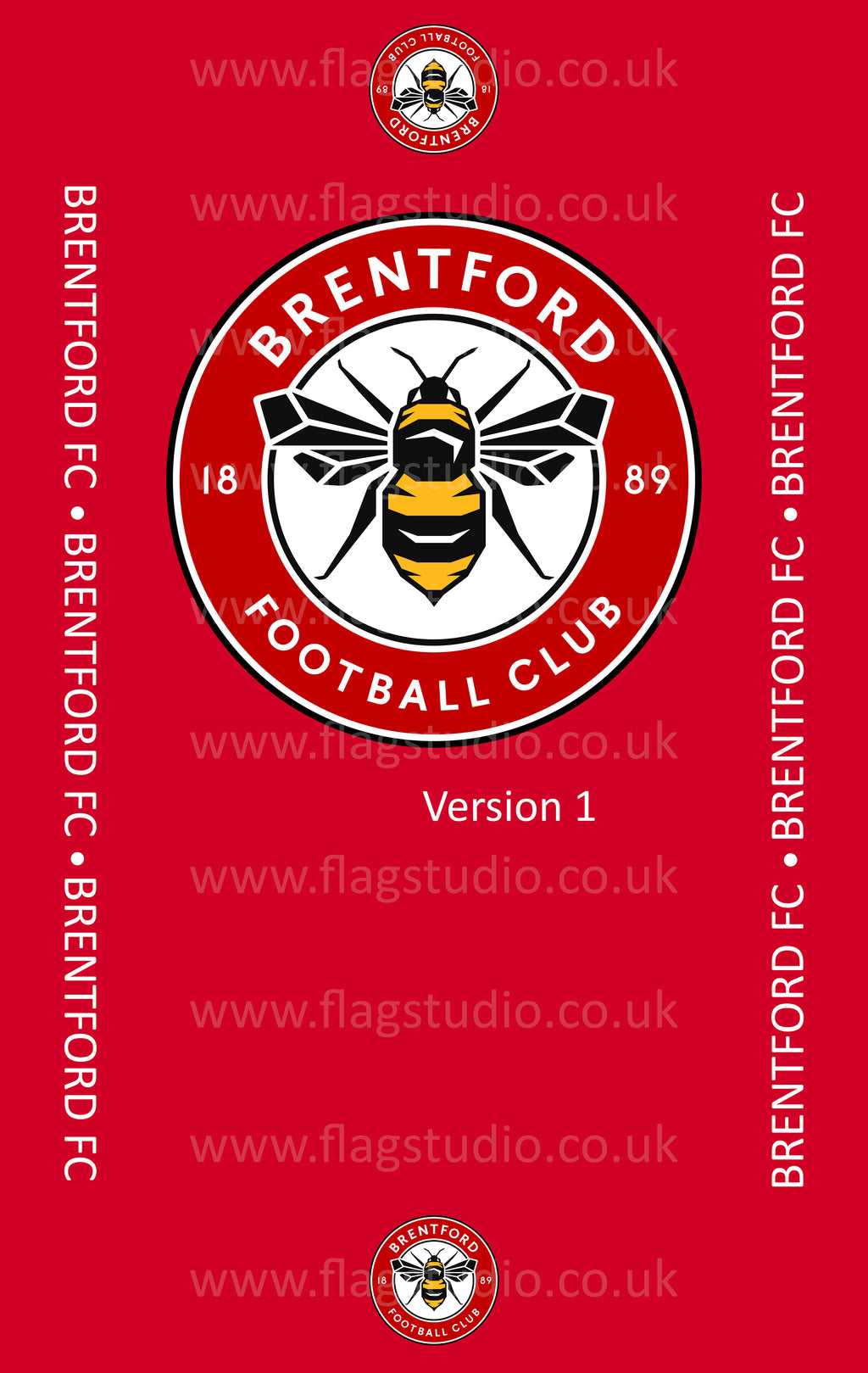 Coffin drape:  Brentford FC