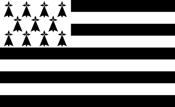 **SALE** Breton Brittany flag 12x18"