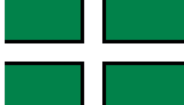 **SALE** Devon county flag 12x18"