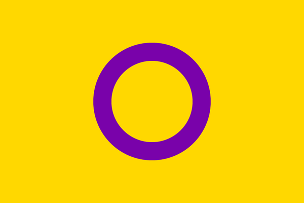 Intersex PRIDE flag.  All the colours of the rainbow.