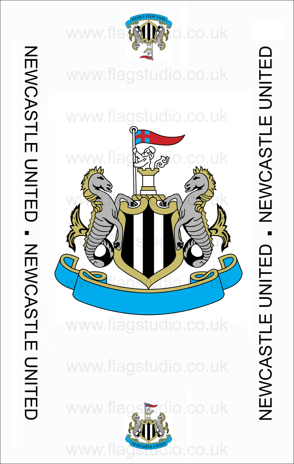 Coffin drape:  Newcastle United