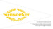 Sunseeker pennant (Gold on white)