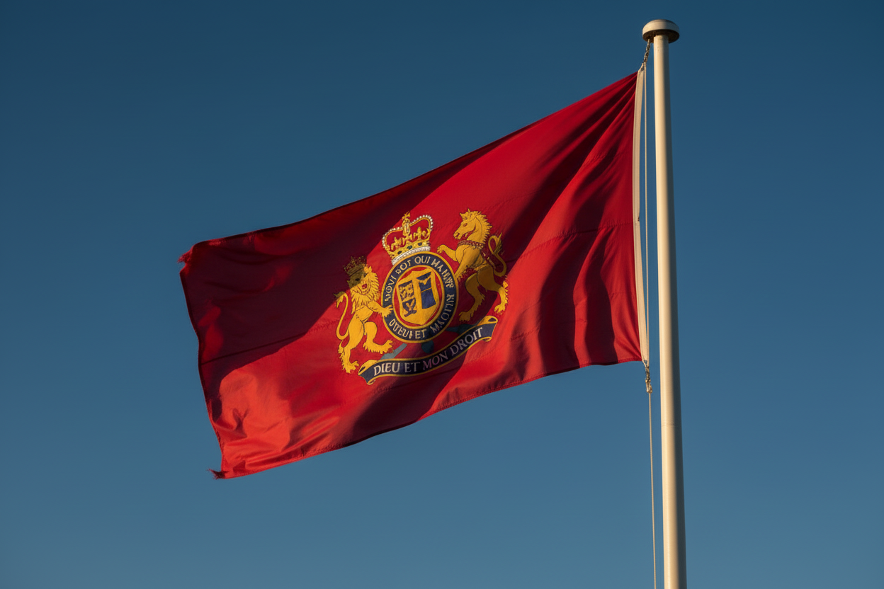 British Army Flag Close-Up