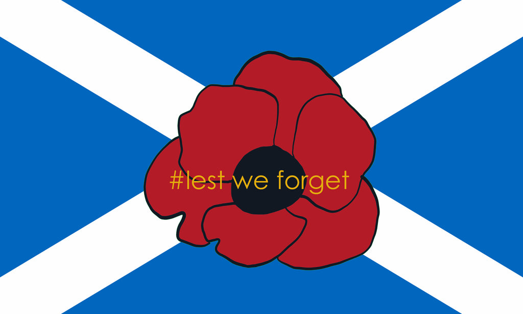 Scotland saltaire - Poppy / lest we forget