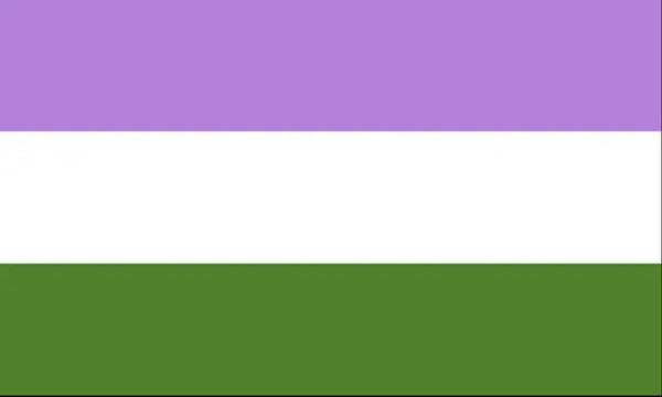 Gender Queer PRIDE flag.  All the colours of the rainbow.