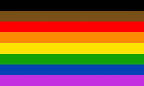 More Colour More PRIDE flag.  All the colours of the rainbow.